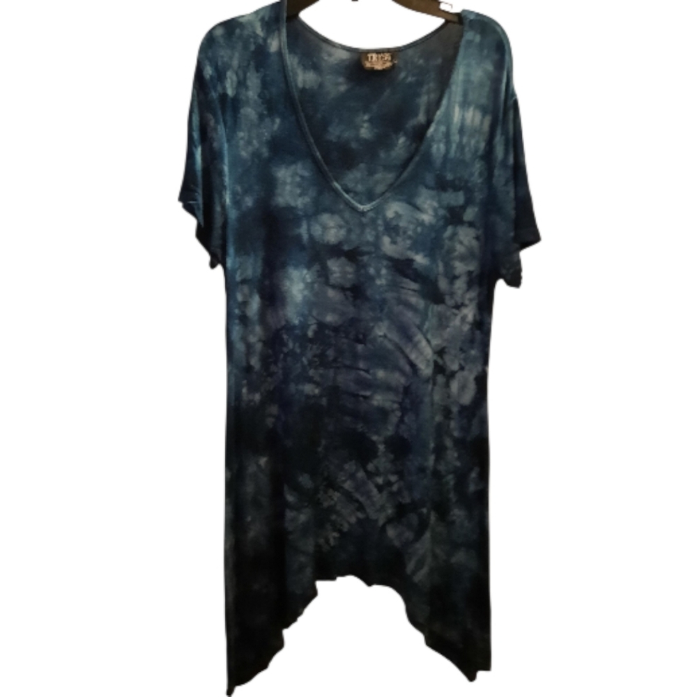 Tryst by Matthew Tie Dyed Tunic Top Size Medium